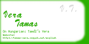 vera tamas business card